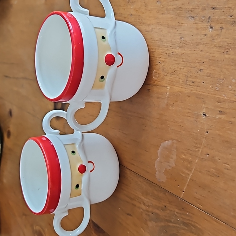 1963 Holt Howard Santa Sippy Cups